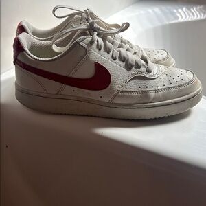 Nike Red and White Sneakers